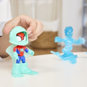Spidey Si Prietenii Lui Uimitori Marvel Water Webs Set 2 Figurine Spidey Si Hydro Man Cu Accesorii - Img 8