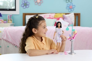 Barbie Set De Joaca Papusa Barbie Bruneta Face Cariera Dentist - Img 3