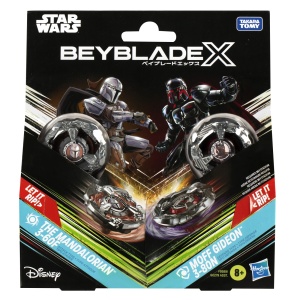 Beyblade X Star Wars Pachet Duo The Mandalorian 3-60F Si Moff Gideon 3-80N - Img 1