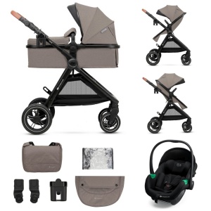 Carucior Kinderkraft Esme Pro, 3 In 1, Sand Beige