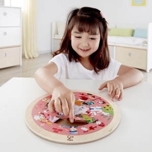 Hape Puzzle Rotund Cu 2 Fete - Img 6