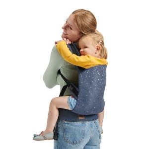 Marsupiu Ergonomic Kinderkraft Nino, Pana La 20 Kg, Confetti Denim - Img 4