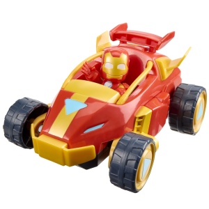 Marvel Iron Man Si Prietenii Sai Uimitori Set Vehicul 2 In 1 Si Figurina Iron Man - Img 2