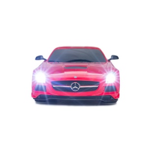 Masina Cu Telecomanda Mercedes-Benz Sls Amg Rosu Cu Scara 1 La 18 - Img 4