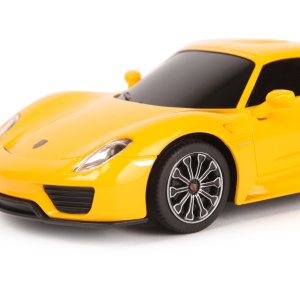 Masina Cu Telecomanda Porsche 918 Spyder Galben Cu Scara 1 La 24 - Img 4