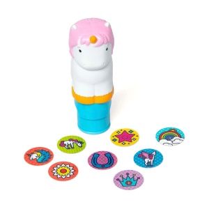 Melissa And Doug Sticker Wow Set De Joaca Autocolante Si Stampila Unicorn - Img 4