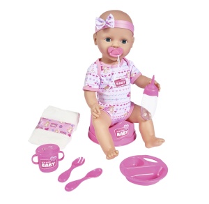 New Born Baby Set Bebelus Roz - Img 5