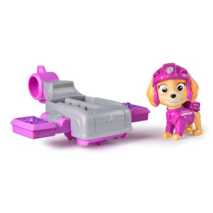 Patrula Catelusilor Action Pups Set Vehicul De Salvare Hoverboard Si Figurina Skye 5 Cm - Img 2