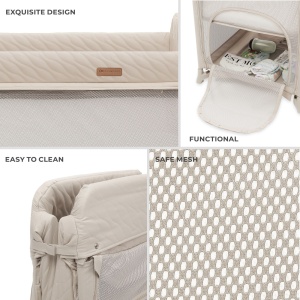 Patut De Calatorie Kinderkraft Moon Dream, Beige - Img 3