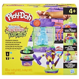 Play Doh Povestiri Cu Testoase Ninja Adolescente Mutante Set Statie De Mutatii - Img 1