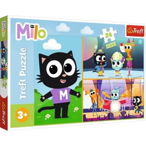 Puzzle Trefl 24 Maxi Planeta Milo Aventurile Motanului Milo - Img 1