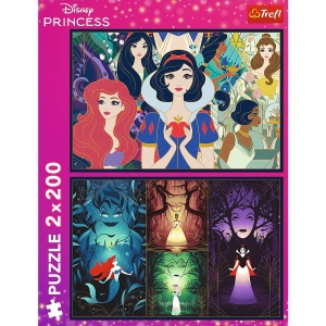 Puzzle Trefl 2X200 Disney Frumoasele Printese - Img 4
