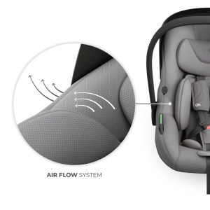 Scoica Auto Kinderkraft I-Lite Cu Baza Isofix Endura Safe Fx, Gray - Img 9