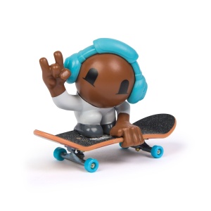 Tech Dech Sk8 Crew Pachet Placa Si Figurina 9.6Cm Casti Albastre - Img 2