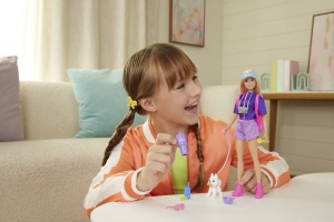 Barbie Family And Friends Set Papusa Barbie Malibu Si Accesorii Aventuri In Aer Liber - Img 4