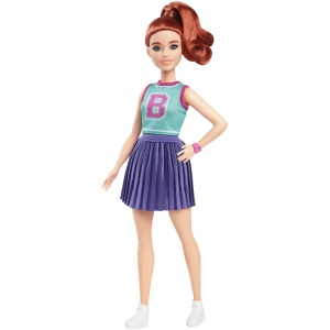 Barbie Fashionistas Papusa Barbie Roscata Majoreta - Img 4