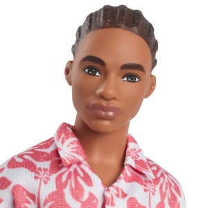 Barbie Papusa Baiat Fashionistas In Salopeta Stil Hawaian Si Sandale Verzi - Img 6