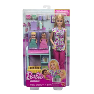 Barbie You Can Be Anything Papusa Doctor Pediatru Cu Accesorii