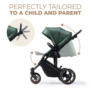 Carucior 2 In 1 Kinderkraft Prime 2, Dark Green - Img 7