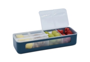 Cutie Snack 4 Compartimente, Melii Luxe, Blue - Img 2