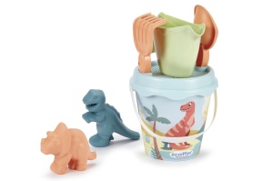 Ecoiffier Set Galeata Dino Cu 2 Forme De Nisip 17Cm