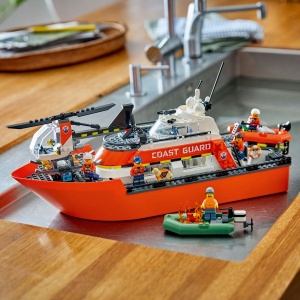 Lego City Barca De Salvare Si Elicopter Ale Pazei De Coasta 60504 - Img 7