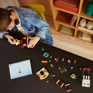 Lego Minecraft Atacul Baloanelor Ghast Asupra Satului 21273 - Img 4
