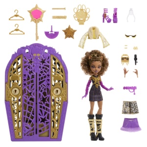 Monster High Papusa Clawdeen Wolf Cu Dulap Revelator Si Accesorii - Img 2