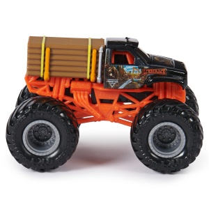 Monster Jam Set 2 Masinute Metalice Lumberjack Si Axe Scara 1:64 - Img 3