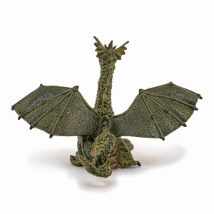 Papo Figurina Dragon Verde Inaripat Cu Flacara - Img 5