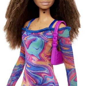 Papusa Barbie Fashionista Satena Cu Pistrui - Img 2