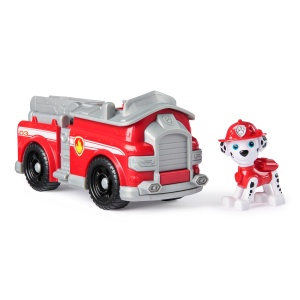 Patrula Catelusilor Set Vehicul De Baza Masina De Pompieri Si Figurina Marshall - Img 2