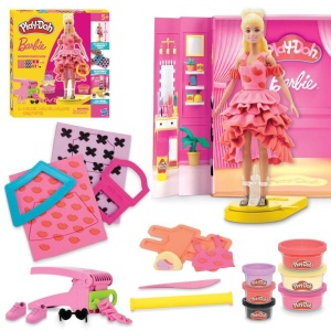 Play Doh Barbie Set Prezentare De Moda A Designerilor - Img 2