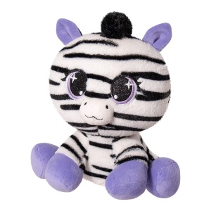 Plus Pisica Imprimeu Zebra Mov Lula 25Cm
