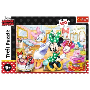 Puzzle Trefl 100 Minnie La Salonul De Infrumusetare - Img 3