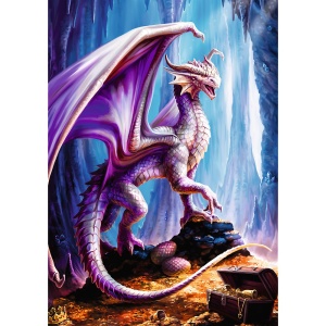Puzzle Trefl 1000 Premium Plus Fantasy Gardianul Comorii - Img 2
