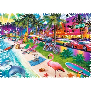 Puzzle Trefl 600 Forme Ciudate Miami Beach - Img 2