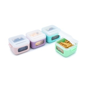 Set 4 Recipiente Silicon Snap&Go Cubes, Melii, 4*118 Ml - Img 9