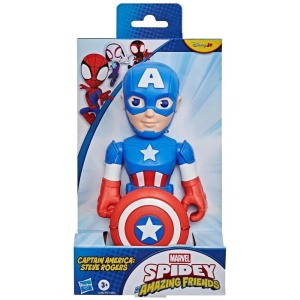 Spidey Prietenii Extraordinari Figurina Captain America Supradimensionata 22.8Cm
