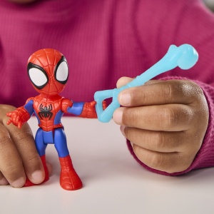 Spidey Si Prietenii Lui Uimitori Marvel Set Echipa Spidey Cu Elicopter Si Accesorii 7.6Cm - Img 5