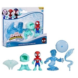 Spidey Si Prietenii Lui Uimitori Marvel Water Webs Set 2 Figurine Spidey Si Hydro Man Cu Accesorii - Img 2