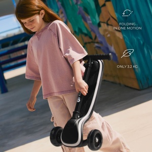 Trotineta Cu Lumini Kinderkraft Raket, Black - Img 4