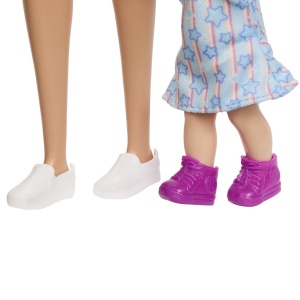Barbie Set De Joaca Papusa Barbie Bruneta Cu Rochie Roz Face Cariera Profesoara - Img 9