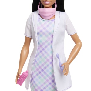 Barbie Set De Joaca Papusa Barbie Bruneta Face Cariera Dentist - Img 7