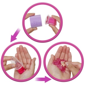 Barbie Set Party Unboxed Reveal Papusa Barbie Mov Cu 10 Accesorii Surpriza - Img 5