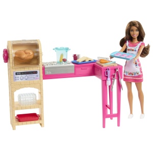Barbie Si Teresa Reteta Pentru Prietenie Set Papusa Teresa Si Bucatarie Cu Accesorii - Img 4