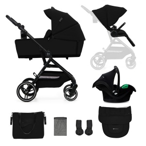 Carucior Kinderkraft Yoxi 3In1 (Mink Pro) Pure Black