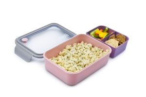 Cutie Pranz Bento 1250Ml Cutie Detasabila Melii Roz Mov Gri - Img 4