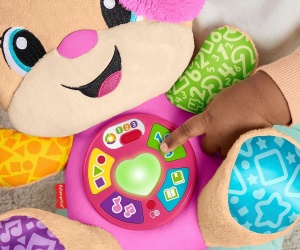 Fisher Price Catelusa Interactiv Cu Urechi Roz Rade Si Invata - Img 5