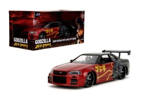 Jada Godzilla Masinuta Metalica Nissan Skyline Gtr Scara 1 La 24 - Img 8